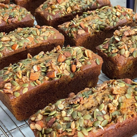 Cake chuối siêu hạt